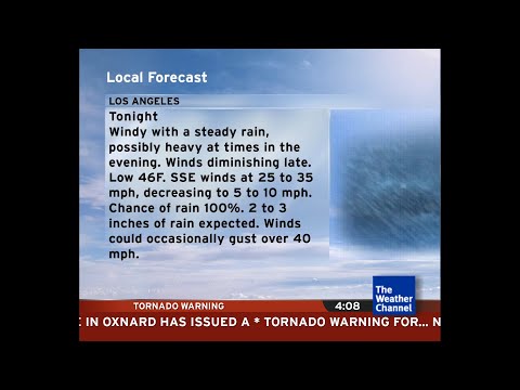 Intellistar 1 SD with Tornado Warning - Los Angeles, CA (2/24/23)