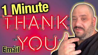 [100% EFFECTIVE ] Thank You Email After The Interview in 1 Minute #shorts