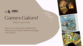 Games Galore!: Birds, Learn, Play | Young Birders' Month