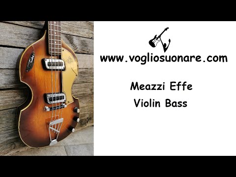 RIF 943 Meazzi Effe Vintage Violin Bass sunburst made in italy image 24