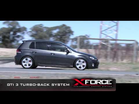 XFORCE VW Golf GTi 3" Turbo Back Performance Exhaust System