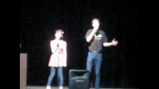 Reese Roberts and Jamie Browning singing Lucky