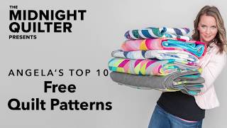 Top 10 FREE Quilt Patterns | The Midnight Quilter Presents