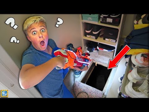 Exploring Our Secret Spooky Hidden Crawl Space Underground Tunnel!! (WHAT'S INSIDE??)