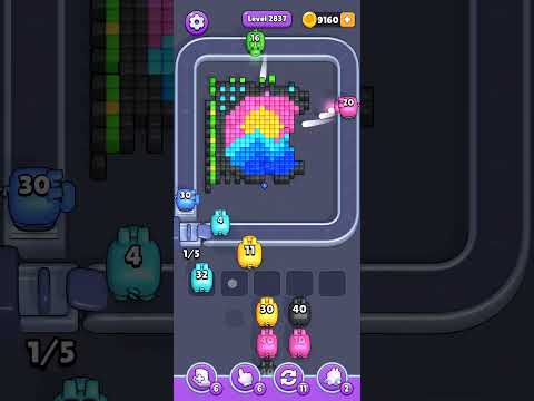 Pixel Flow Level 2837 Walkthrough