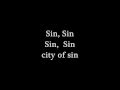 Escape the Fate- City of Sin (lyrics) 