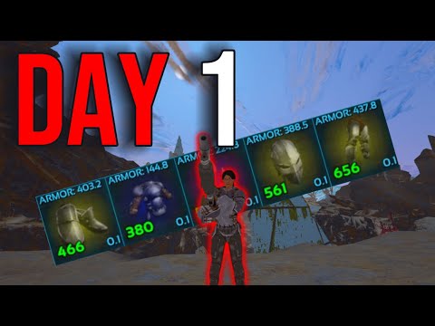 DAY 1 DUO Competing on the MOST POPULATED server - INX 2MAN - ARK: Survival Evolved