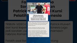 FABRIZIO ROMANO SOROTI PEMECATAN Patrick Kluivert dari Kursi Pelatih timnas Indonesia