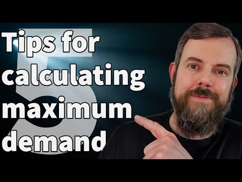 Maximum demand 5 tips for electricians