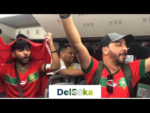 Morocco vs Croatia fans Singing Loud As THEY HEAD TO STADIUM FOR GAME AGAINST CROATIA