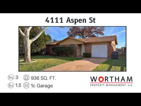 3 Bed 1.5 Bath w/ Garage In City View property video