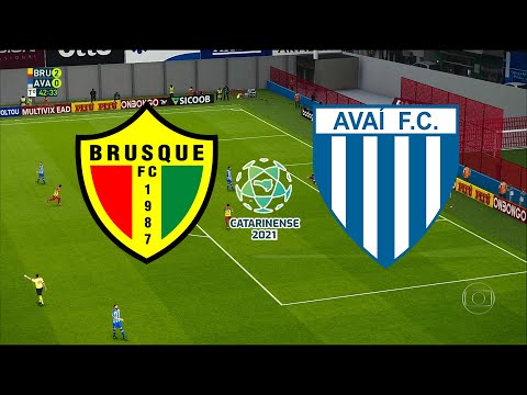 BRUSQUE X AVAÍ - CAMPEONATO CATARINENSE 2021 - SEMIFINAL - 19/05/2021 - PES 2021