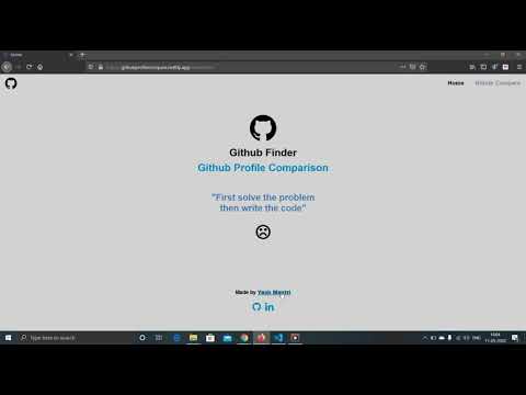 Github Profile Find And Compare Web App Using Vanilla Javascript Machine Coding Round