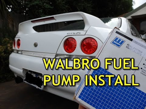 INSTALLING WALBRO 255 FUEL PUMP IN R33 SKYLINE