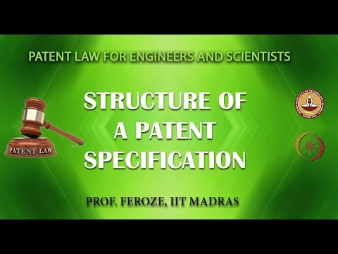 Structure of a Patent Specification