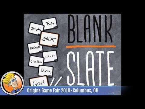 Part of a video titled Blank Slate — game preview at Origins 2018 - YouTube