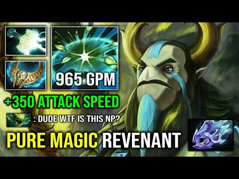 WTF +350 Attack Speed Crazy Magical DMG Right Click Revenant's Brooch 965 GPM Nature Prophet Dota 2