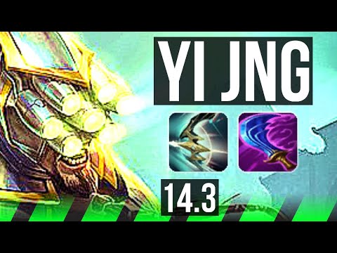 MASTER YI vs GRAVES (JNG) | Rank 1 Yi, Legendary, Comeback, 900+ games | BR Challenger | 14.3