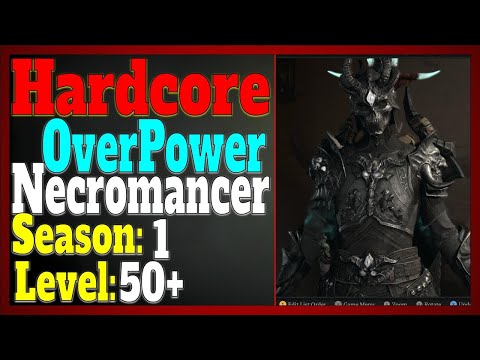Diablo 4 Hardcore OverPower Necromancer Build! [Season 1] Day 3