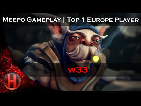 w33 7634 MMR Meepo Gameplay Dota 2 | Top 1 Europe