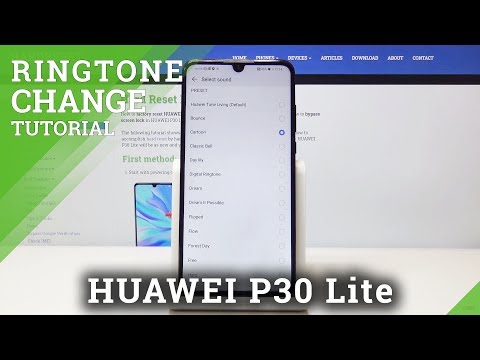 HUAWEI P30 Lite Ringtone List / Set Up Ringtone
