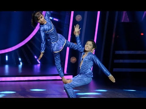 D4 Junior Vs Senior I Unnikuttan with acrobatic performance I Mazhavil Manorama