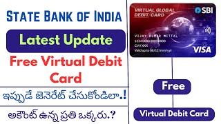 How to create sbi virtual debit card in yono sbi | sbi virtual debit card telugu |
