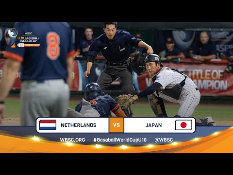 HIGHLIGHTS – Game 30 – Netherlands vs. Japan – WBSC U-18 Baseball World Cup