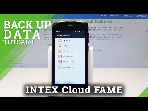 How to Create Backup Account in INTEX Cloud Fame 4G - Enable Google Backup