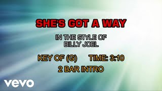 Billy Joel - She&#39;s Got A Way (Karaoke)