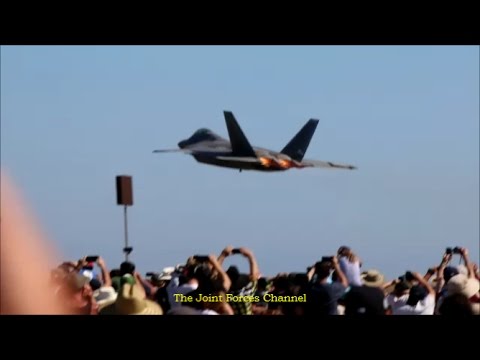 F 22 Aerobatics Display At Avalon Airshow 2017