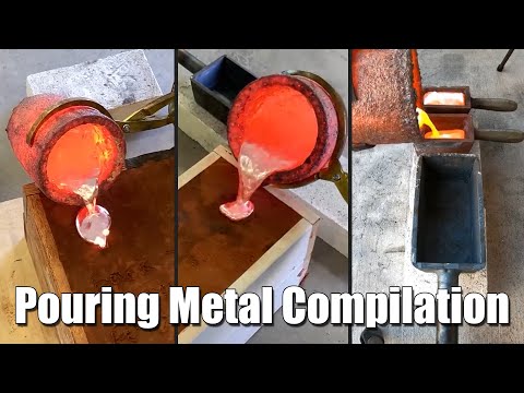 Casting Metal Compilation! - Nothing But Pouring Molten Metal