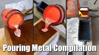 Casting Metal Compilation! - Nothing But Pouring Molten Metal