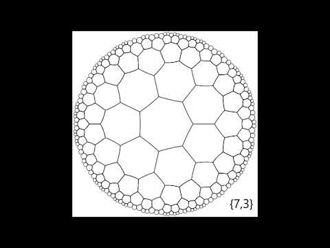 Hyperbolic tiling regular polygon