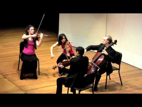 Highlights: Chiara String Quartet (M. Ravel, String Quartet in Fmjr, 1st mvt)