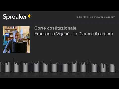 Francesco Viganò - La Corte e il carcere