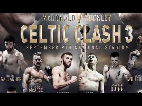 ERIC DONOVAN v DAI DAVIES - OFFICIAL WEIGH IN & HEAD TO HEAD / CELTIC CLASH 3