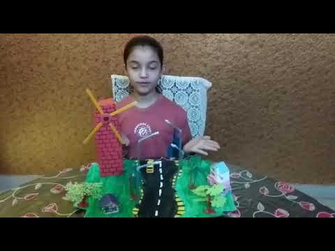 Modelo de funcionamento do moinho de vento (apresentação científica)