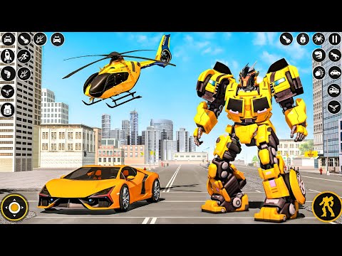 Grand Robot Transform War Helicopter Car Bike Jet Transformation Game 2027 New - Android Gameplay