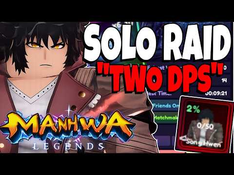 How To SOLO Temple RAID With TWO DPS in Manhwa Legends 🔥 (Roblox)