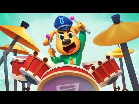 Sheriff Wants to Be a Drummer | Police Chase | Kids Cartoon | Sheriff Labrador | BabyBus
