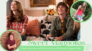 Sweet Magnolias CAST INTERVIEW - Logan Allen (Kyle Townsend) and Simone Lockhart (Nellie Lewis) video