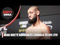 Dana White reveals the new main card for UFC 279 | ESPN MMA