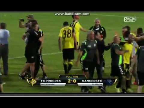Progrès Niederkorn - Rangers 2-0 ALL GOALS & Celebrations
