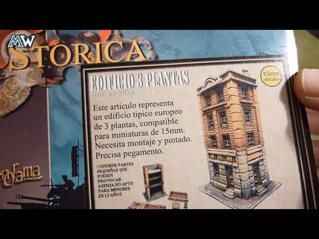 Vídeo relacionado con LM3D Mansión Medieval en Ruinas, Escenografía para Wargames 28mm, Edificio múltiple de 3 Plantas