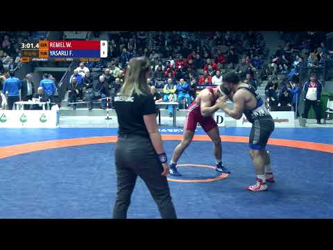 1/8 FS - 97 kg: W. REMEL (GER) v. F. YASARLI (TUR)