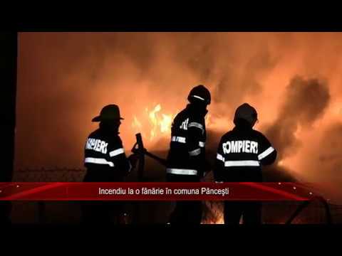 Incendiu la o fânărie în comuna Pânceşti