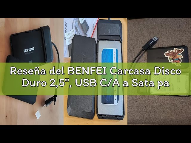 Vídeo relacionado con BENFEI Carcasa Disco Duro 2,5", USB C/A a Sata para SSD USB 3.0 a SATA de 2.5 Pulgadas (optimizado para SSD, Compatible con UASP SATA III)
