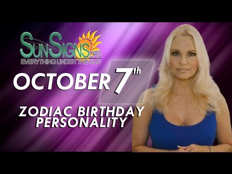October 7th Zodiac Horoscope Birthday Personality - Libra - Part 2