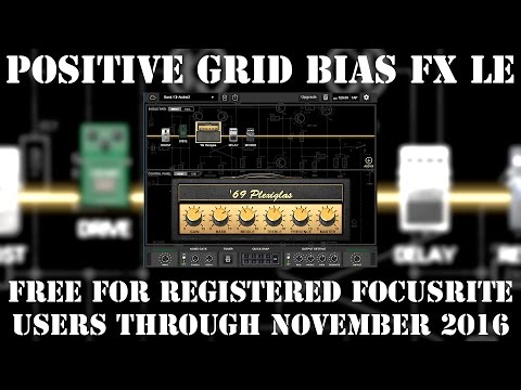 (EXPIRED) Focusrite BIAS FX LE by Positive Grid